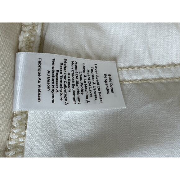 Talbots women's 8 slim ankle cream jean denim casual pant fall layer anytime - Picture 6 of 6